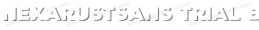 NexaRustSans Trial B字体转换